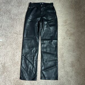 Hollister high rise leather pants